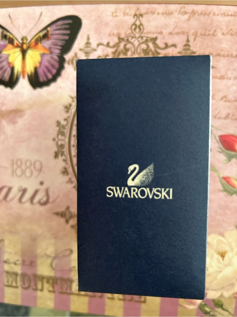Swarovski Gold and Clear Crystal Line Bracelet - Picture 7 of 14
